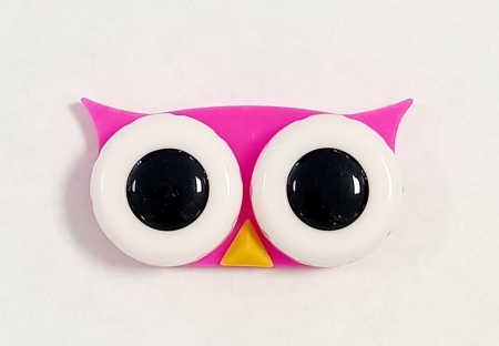 Kontaktlencse tartó Bagoly rózsaszín  (190967)