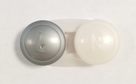 Contact lens case white/gray  (378201)